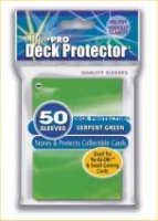 Card sleeves Yugioh size - GREEN  (pack of 50)